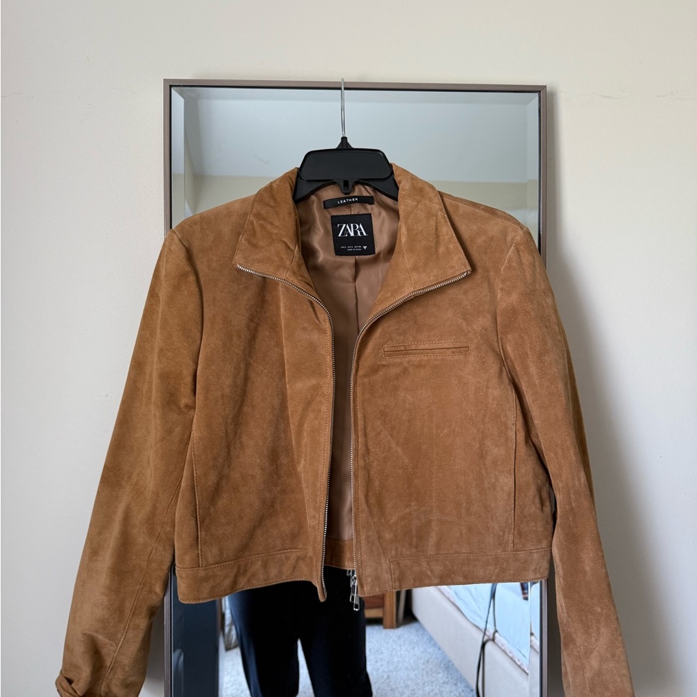 Zara Women's Brown Leather Jacket